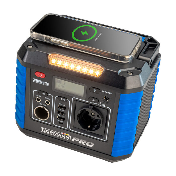 BORMANN Pro BBC5010 Power Station 330W, 288Wh/27000Mah, 12V/24V, Ac, Dc,Type C, Usb-A - Image 4