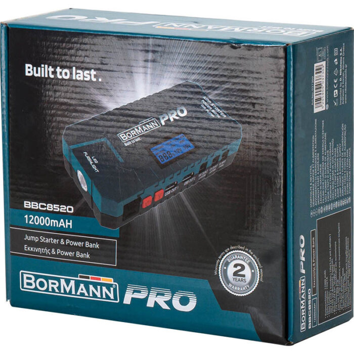 BORMANN Pro BBC8520 Εκκινητής & Power Bank 12000Mah/500Α - Image 8