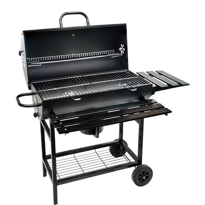 BORMANN Elite BBQ1172 Ψησταριά Κάρβουνου Μ70xΠ35cm, με Καπάκι και Θερμόμετρο,με 2 Ρόδες