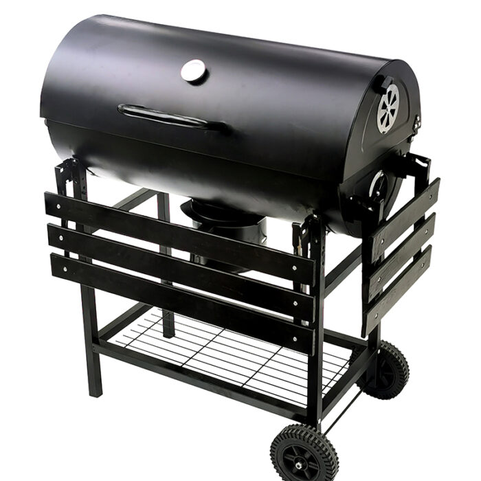 BORMANN Elite BBQ1172 Ψησταριά Κάρβουνου Μ70xΠ35cm, με Καπάκι και Θερμόμετρο,με 2 Ρόδες - Image 2