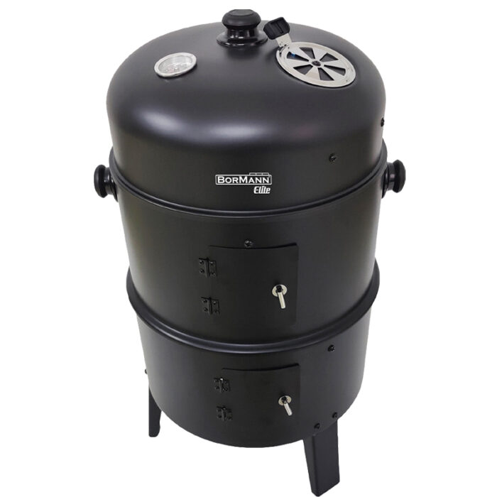 BORMANN Elite BBQ1970 Ψησταριά Κάρβουνου/Καπνιστήριο 2 σε 1 με Ρόδες - Image 5