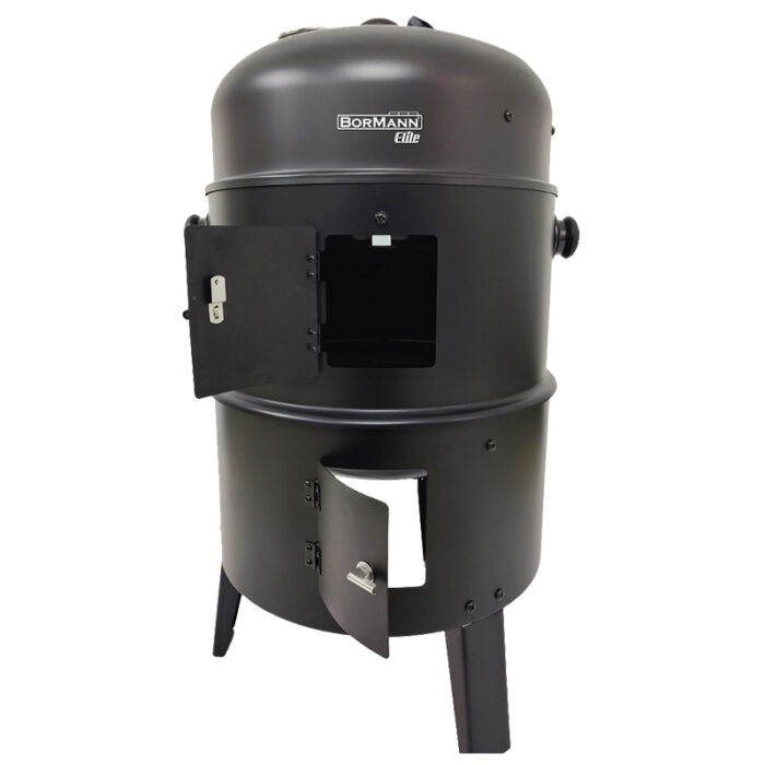 BORMANN Elite BBQ1970 Ψησταριά Κάρβουνου/Καπνιστήριο 2 σε 1 με Ρόδες - Image 6
