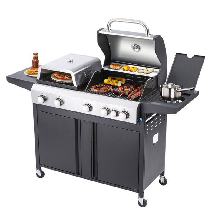 BORMANN Elite BBQ5060 Ψησταριά Υγραερίου 3 σε 1 Combo Grill - Image 2