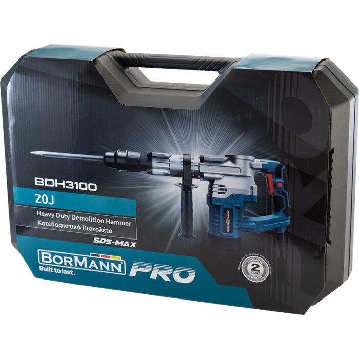 BORMANN Pro BDH3100 Κατεδαφιστικό Πιστολέτο Sds-Max,1300W - Image 9