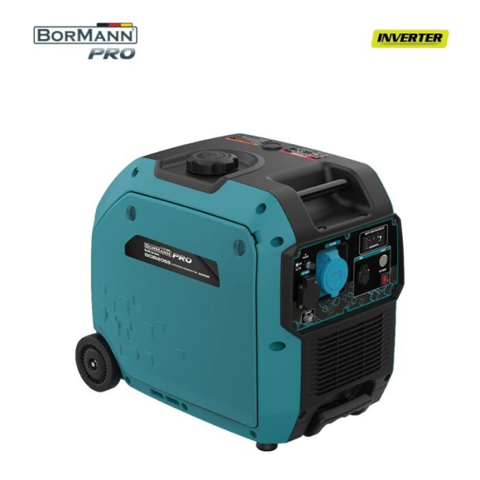 BORMANN Pro BGB2055 Γεννήτρια Βενζίνης Inverter με Ρόδες, Απόδοση 5000W,302cc,7dB