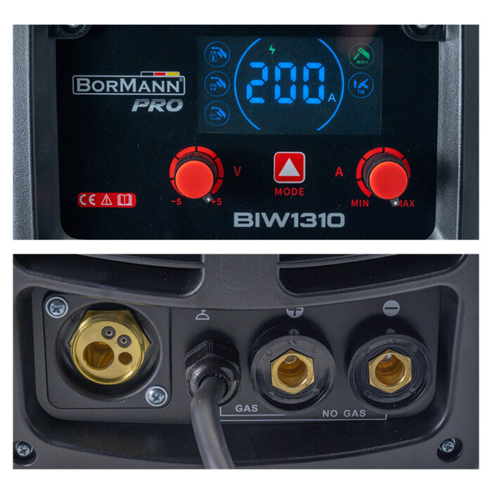 BORMANN Pro BIW1310 Ηλεκτροκόλληση MIG/MMA 200A,Gas/Νο Gas,1/3/5Kg (0,6-1mm) - Image 3