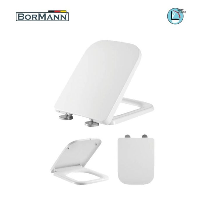 BORMANN BTW1000 Κάλυμμα Λεκάνης Hydra Soft Close 2590gr, Duroplast 450x355mm