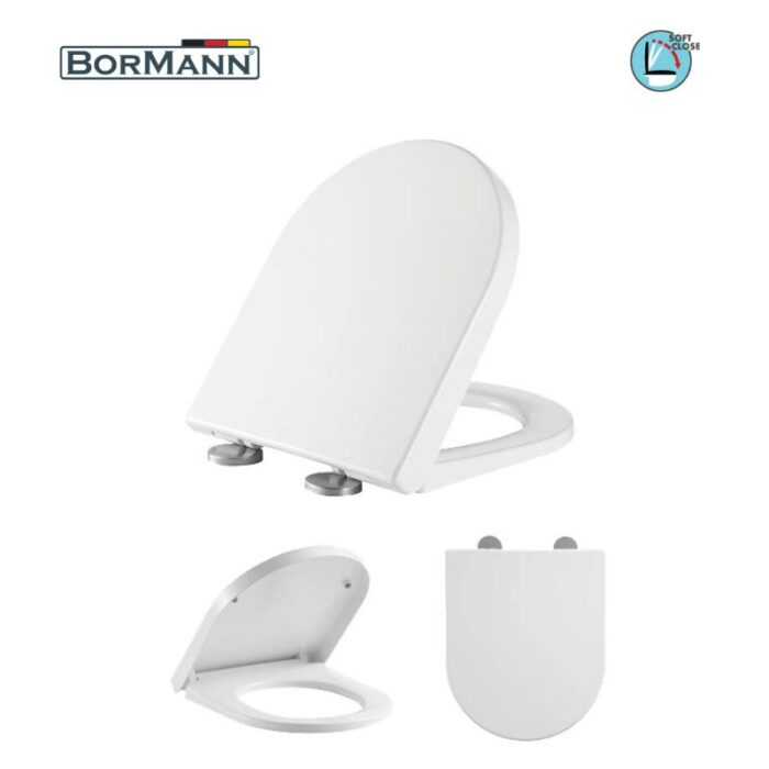 BORMANN BTW1020 Κάλυμμα Λεκάνης Norma Soft Close 2460gr, Duroplast 425x366mm