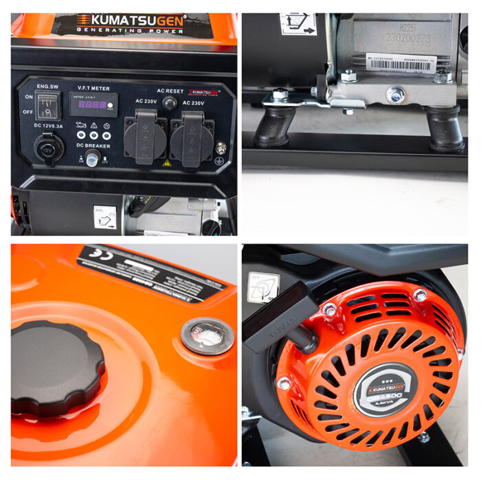 KUMATSUGEN GB4500 Γεννήτρια Βενζίνης Inverter Ανοιχτού Τύπου - Image 2