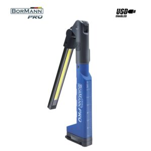 BORMANN Pro BPR6024 Φακός Εργασίας Επαναφορτιζόμενος 200Lm, 2 Λειτουργιών, Με Γάντζο Και Μαγνήτη,270