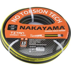NAKAYAMA GH6300 Λάστιχο Τitan 3 Επστρώσεις 50m,1/2"