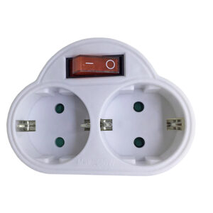 BORMANN BCR1145 Aντάπτορας Πρίζας 2 Σούκο με Διακόπτη