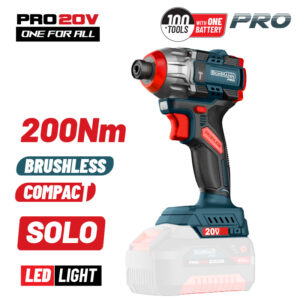 BORMANN Pro BBP5410 Παλμικό Κατσαβίδι Compact Brushless Μπαταρίας 20V,Li-Ion,200Nm SOLO