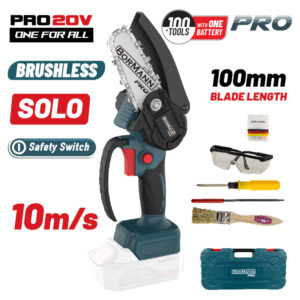 BORMANN Pro BBP3914C Κλαδευτικό Αλυσοπρίονο Μπαταρίας 20V,Brushless,Λάμα 10cm,825gr,Βαλίτσα,SOLO