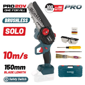 BORMANN Pro BBP3917C Κλαδευτικό Αλυσοπρίονο Μπαταρίας 20V,Brushless,Λάμα 15cm,1kg