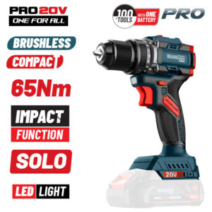 BORMANN Pro BBP5400 Δραπαν/βιδο Κρουστικό,Compact,Brushless 20V,Li-Ion,65Nm με 2 Ταχύτητες