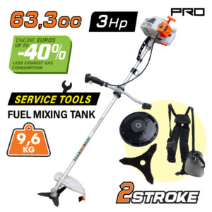 NAKAYAMA Pro PB7500 Θαμνοκοπτικό Βενζίνης 3Hp, 63,3cc