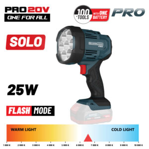 BORMANN Pro BBP3905 Φακός Προβολέας Μπαταρίας 20V, 1000/2500Lm, SOLO