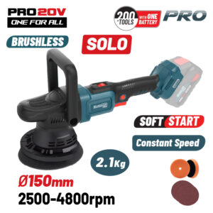BORMANN Pro BBP5345 Αλοιφαδόρος Ρυθμιζόμενος Brushless Μπαταρίας 20V,Li-Ion,150mm,2500-4800rpm,SOLO