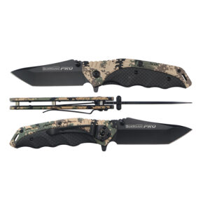 BORMANN Pro BHT7596 Σουγιάς Ανοξείδωτος σε Χρώμα Παραλλαγής,194mm,Λαβή Αλουμινίου, Μαύρη Λάμα