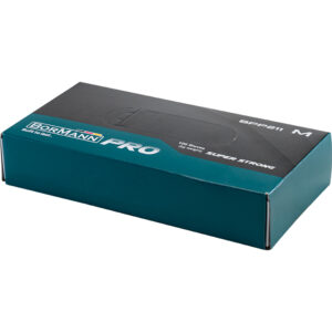 BORMANN Pro BPP211 Γάντι Νιτριλίου μιας χρήσεως Μαύρο M 100τεμ