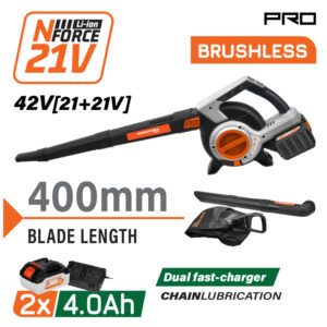 NAKAYAMA Pro EC1715X44 Φυσητήρας Απορροφητήρας Μπαταρίας 42V,Brushless,2x4Ah,5 Ταχύτητες,288km/h