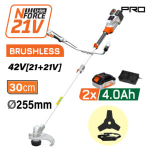 NAKAYAMA Pro EC4611X44 Θαμνοκοπτικό Brushless Μπαταρίας 42V (21+21),Li-Ion,2x4Ah,30cm Μεσινέζα